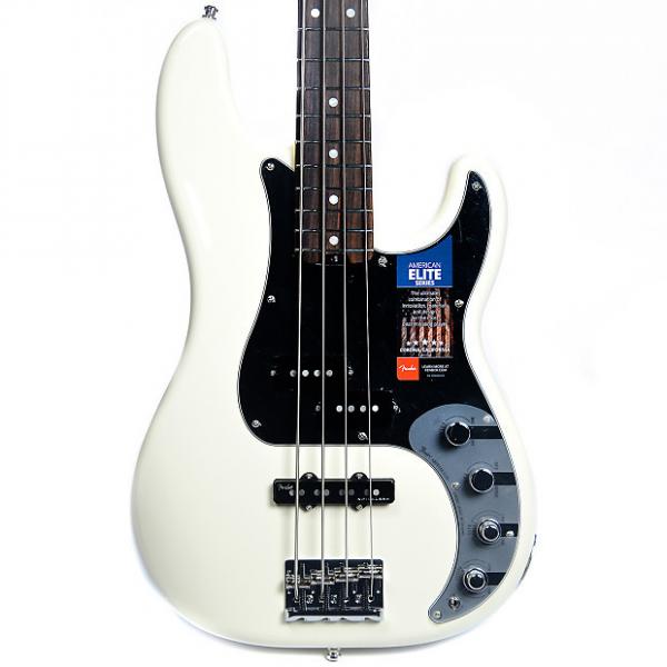 Custom Fender American Elite Precision Bass RW Olympic White #1 image