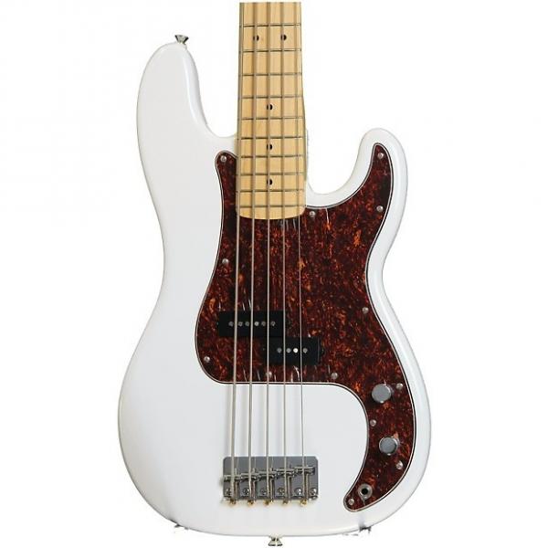 Custom Squier Vintage Modified P Bass V - Olympic White #1 image