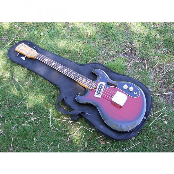 Custom Vintage 60s Kimberly Bass Guitar, Japan, Ventures, Open Book Headstock, 25&quot; Scale #1 image