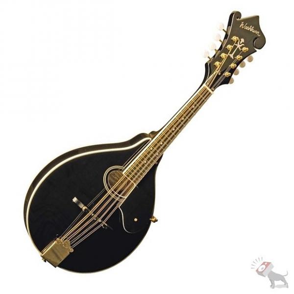 Custom Washburn M1SDL Black A Style Mandolin Solid Spruce Top #1 image