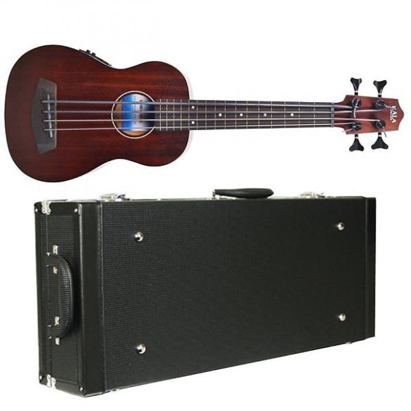 Custom Kala UBASS Rumbler Fretless Acoustic Ukulele Uke Bass w/ Diamond Black Hard Case #1 image