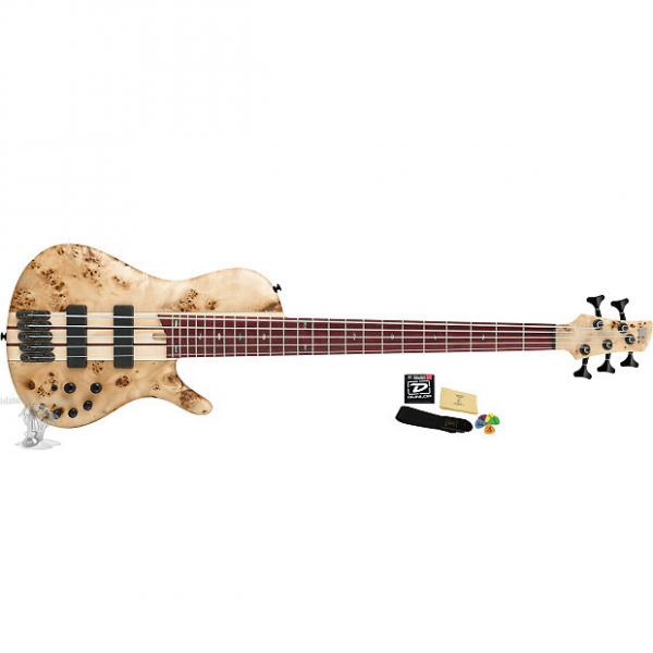 Custom Ibanez SR Series SRSC805 5 String Electric Bass Guitar Natural Flat #1 image