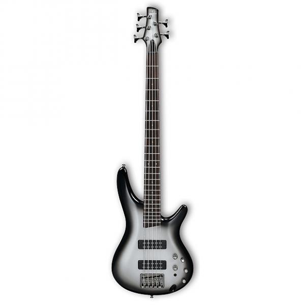 Custom Ibanez SR Series SR305E 5 String Electric Bass Guitar Metallic Silver Sunburst #1 image