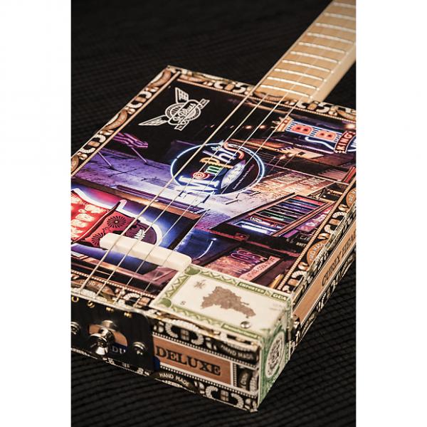 Custom 4 String Standard Arturo Fuente w/ &quot;Beale Street&quot; Top Cigar Box Guitar - Right Handed #1 image