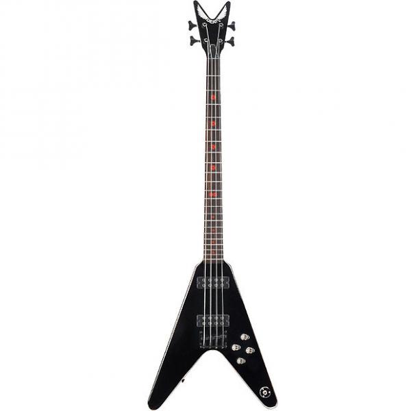 Custom Dean Metalman 2A V Bass Guitar Basswood Top / Body with DMT Design Pickups w/ Active 2-Band EQ - Classic Black Finish (VM2A) #1 image