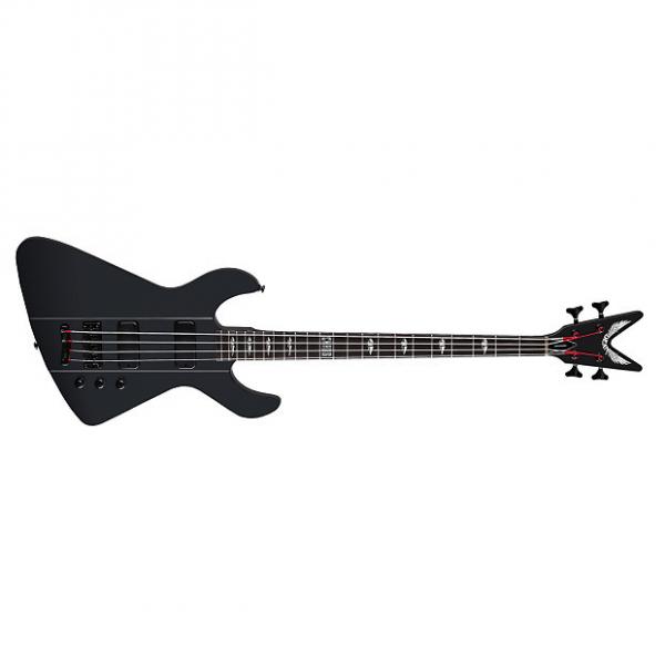 Custom Dean Demonator 4 Chaos 4-String Bass Guitar - Black Satin (DEMONATOR 4 BKS) #1 image