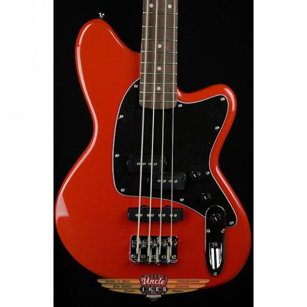 Custom Ibanez Talman TMB30 Electric Bass Guitar in Coral Red #1 image