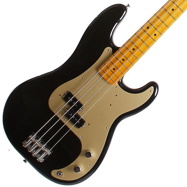Custom 2015 Fender Classic Series 50's Precision Bass Lacquer Midnight Black #1 image