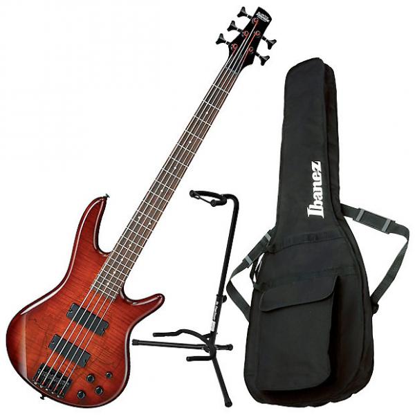 Custom Ibanez GSR205SM Spalted Maple Electric Bass Bundle #1 image