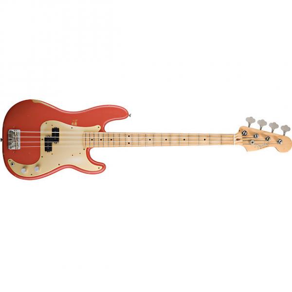 Custom FENDER Road Worn 50s Precision Bass  Maple Fretboard Fiesta Red #1 image