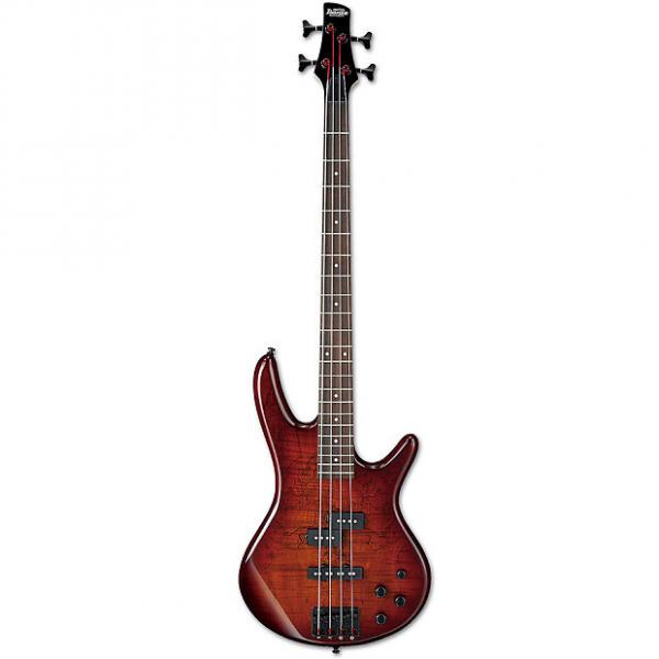 Custom Ibanez GSR200SM Charcoal Brown Burst 4-String Electric Bass Rosewood fretboard #1 image