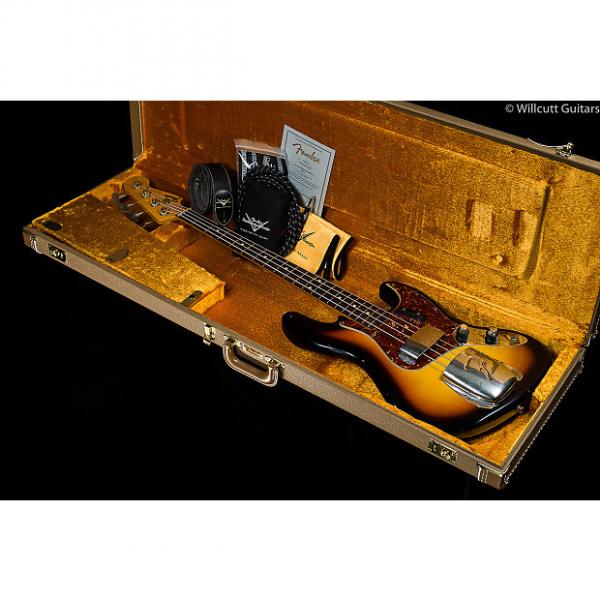 Custom Fender Custom Shop 1960 Journeyman Jazz Bass Aged 3-Tone Sunburst (612) #1 image