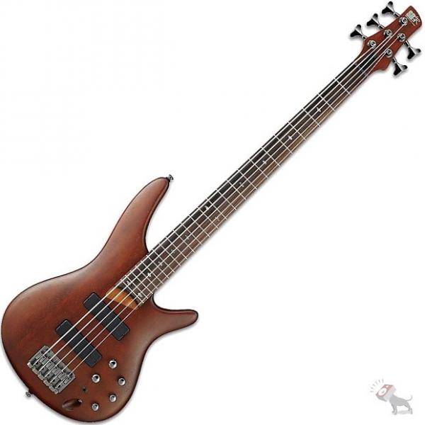Custom Ibanez SR505 BM SR Series Electric 5-String Bass Guitar Bartolini Pickups Brown Mahogany Finish #1 image