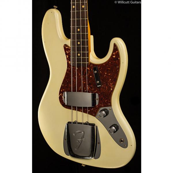 Custom Fender Custom Shop 1960 Journeyman Jazz Bass Aged Olympic White (394) #1 image