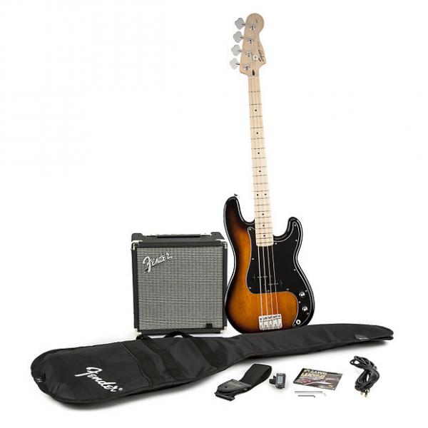 Custom Squier Stop Dreaming Start Playing! Set: Affinity Series Precision Bass with Fender Rumble 15 Amp #1 image
