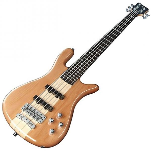 Custom Warwick Rockbass Streamer NT 1 Active 5-String Electric Bass Guitar (Natural High Polish Finish) #1 image