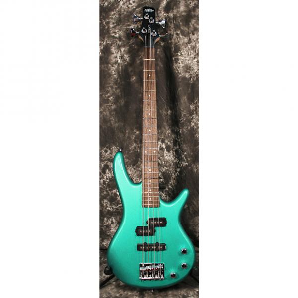 Custom 2015 Ibanez GSRM20 Mikro Short-Scale Electric Bass Guitar - Lime Green Metallic #1 image