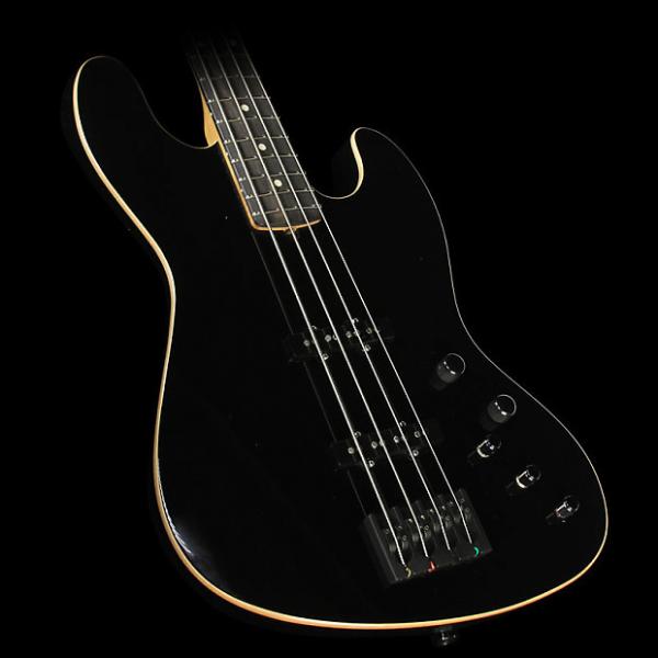 Custom Used 2015 Suhr Classic J Swamp Ash Electric Bass Guitar Black #1 image