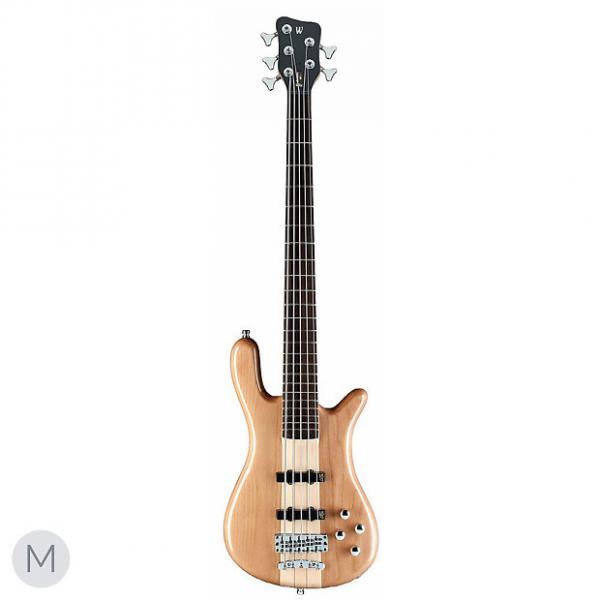 Custom Warwick RockBass Streamer Neck Thru 5-String Bass, Natural #1 image