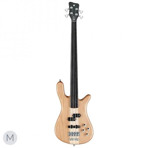 Custom Warwick RockBass Streamer Neck Thru 4-String Bass, Natural, Fretless #1 image
