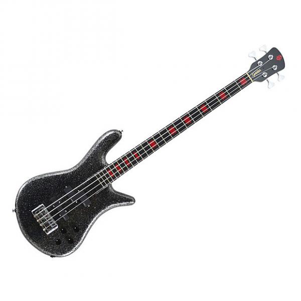 Custom Spector Euro4LX Rachel Bolan Bass Black Sparkle Gloss Ebony Fingerboard #1 image