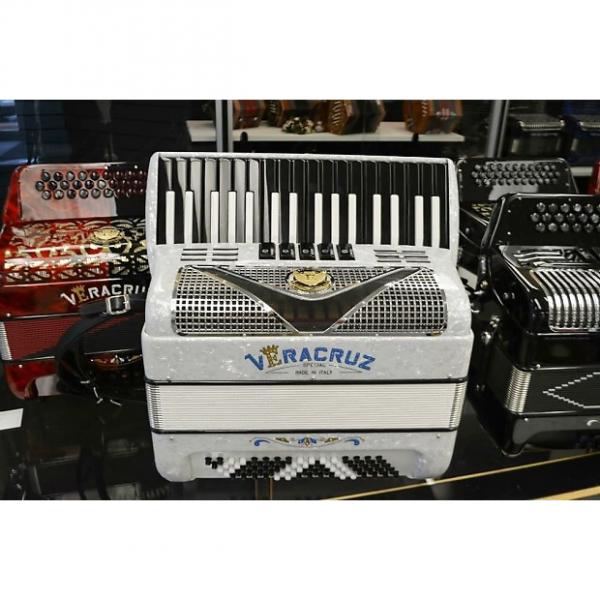 Custom Veracruz 80 Bass Piano Accordion 2016 Arctic White #1 image