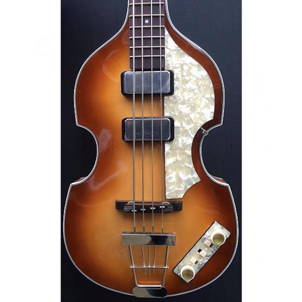 Custom Hofner  cavern violin bass  NEW  Sunburst #1 image