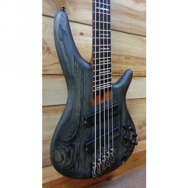 Custom New Ibanez SRFF805 Multi Scale 5 String Electric Bass Guitar Black Stained Inspired by Fanned Fret #1 image