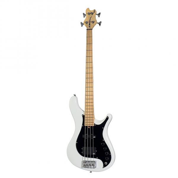 Custom Brubaker 4-String MJX Bass, White - Factory Second #1 image
