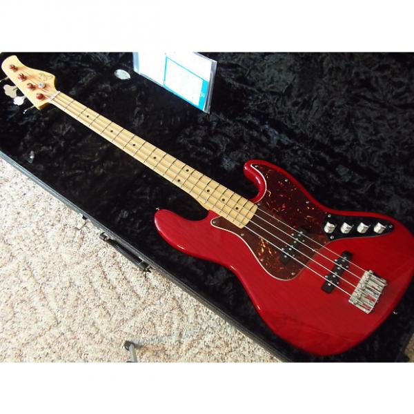 Custom Suhr Classic J Custom Bass Guitar &amp; Case. Translucent Crimson over Swamp Ash. Stunning! #1 image