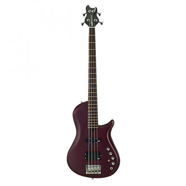 Custom Brubaker 4-String Single Cut MJX Bass, Merlot- Factory Second #1 image
