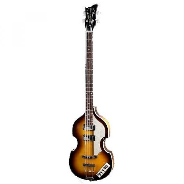 Custom Hofner HCT-500/1 Contemporary Violin Cavern Sunburst 4-String Bass with Case #1 image