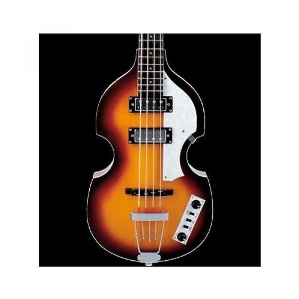 Custom Hofner Violin Bass - Ignition Cavern Sunburst 4-String Violin Electric Bass w/ Case #1 image