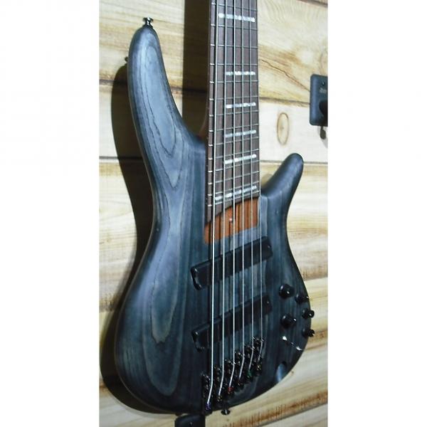 Custom used Ibanez SRFF806 Multi Scale 6 String Electric Bass Black Stained Inspired by Fanned #1 image