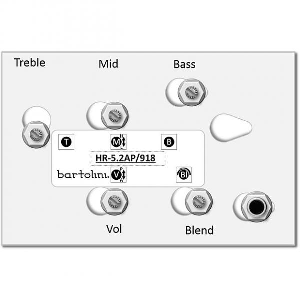 Custom Bartolini HR-5.2AP Pre-Wired 3 Band EQ Active/Passive Vol, blend, treble, bass, push/pull mid #1 image