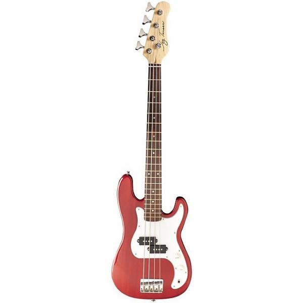 Custom Jay Turser JTB-40 Series 3/4 Electric Bass Guitar, Trans Red #1 image