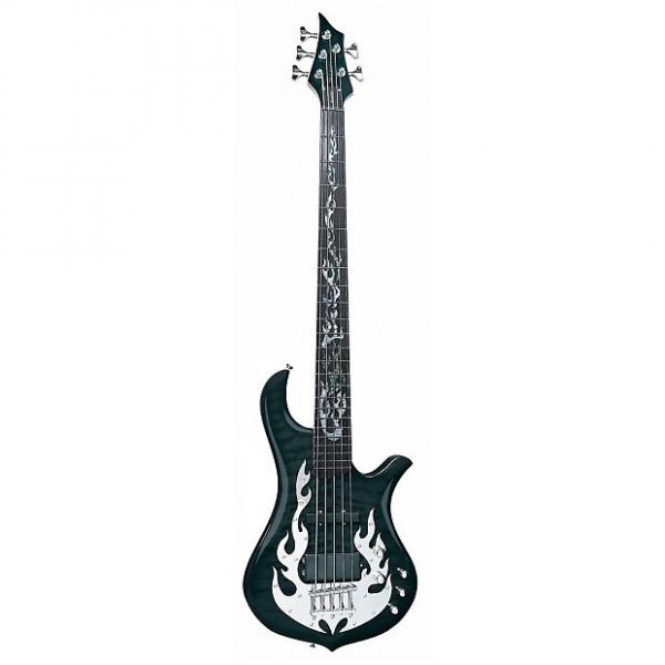 Custom Traben Basses Phoenix 4 Series 4-String Bass Guitar, Black Shadow #1 image