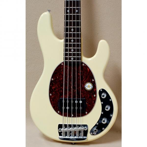 Custom Ray35CAVC Sterling by MusicMan 5 string bass in Vintage Creme #1 image