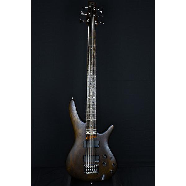 Custom Ibanez SRC6 Crossover 6-String Bass - Walnut Flat (109) #1 image