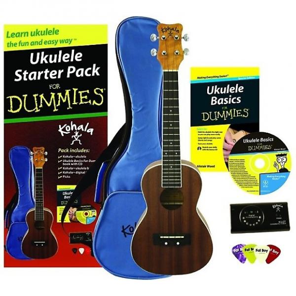 Custom For Dummies Ukelele Pack, starter beginner pack, tuner, picks, book, DVD, gig bag, Uke new #1 image