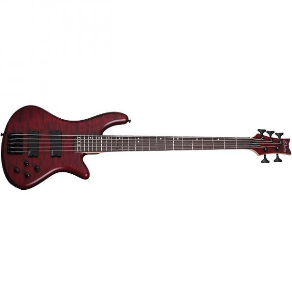 Custom Schecter Stiletto Custom-5  Vampyre Red Satin VRS *NEW* Bass Guitar Custom 5 #1 image