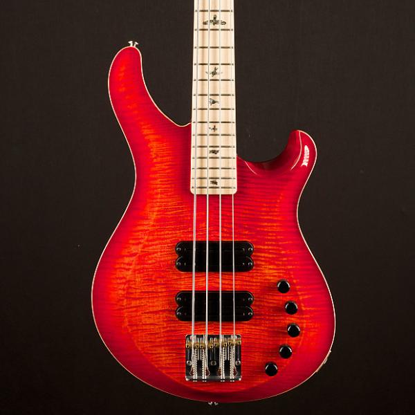Custom Paul Reed Smith Grainger 4 String Bass 10 Top Blood Orange S/N 215630 PRS #1 image