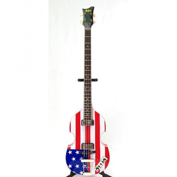 Custom Hofner CT Violin Bass Outfit - Stars and Stripes Finish #1 image