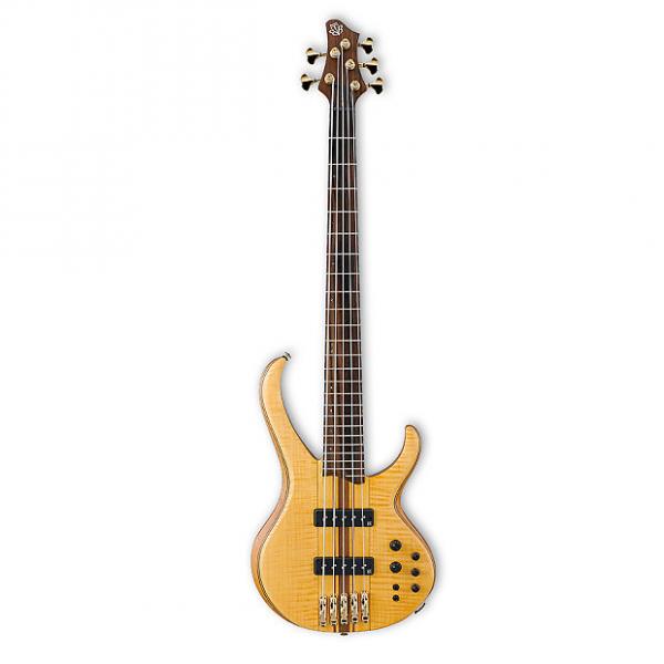 Custom Ibanez BTB1405E  Vintage Natural Flat 5-String Electric Bass w/ Gigbag #1 image