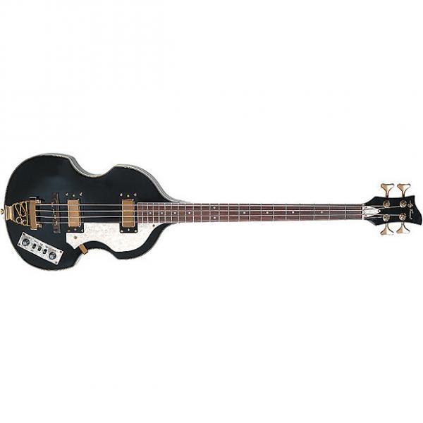 Custom Jay Turser JTB-2B-BK Violin Shaped 4- String Bass Black #1 image