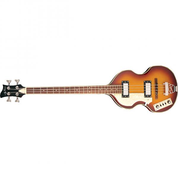 Custom Jay Turser JTB-2B-LH-VS Violin Shaped 4 String Bass Vintage Burst Left Handed #1 image