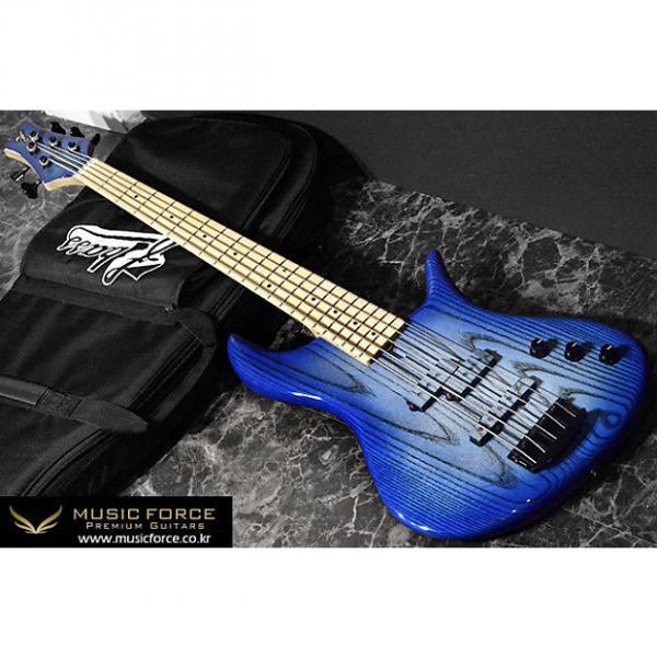 Custom F-Bass VF5-PJ Passive 2016 Faded Blue Burst Gloss #1 image