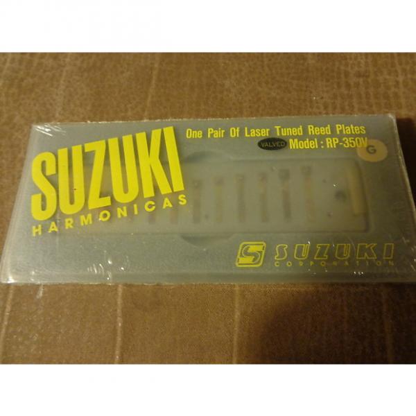 Custom new old stock Suzuki Harmonicas Pair of Laser Tuned Reed Plates Key of G Model RP-350V Valved #1 image