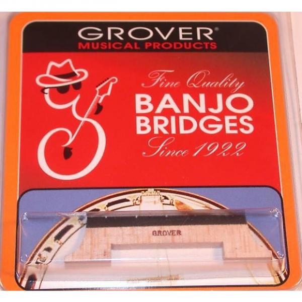 Custom Grover Lot/2 Leader 5 String Banjo Bridge, 5/8&quot; High, Maple w/ Ebony Top, 30B5/8 #1 image