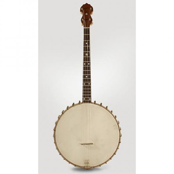 Custom Vega  Whyte Laydie Style R Tenor Banjo (1924), ser. #61620, original black hard shell case. #1 image